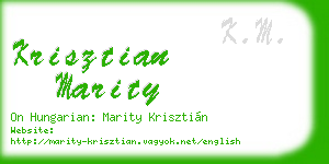 krisztian marity business card